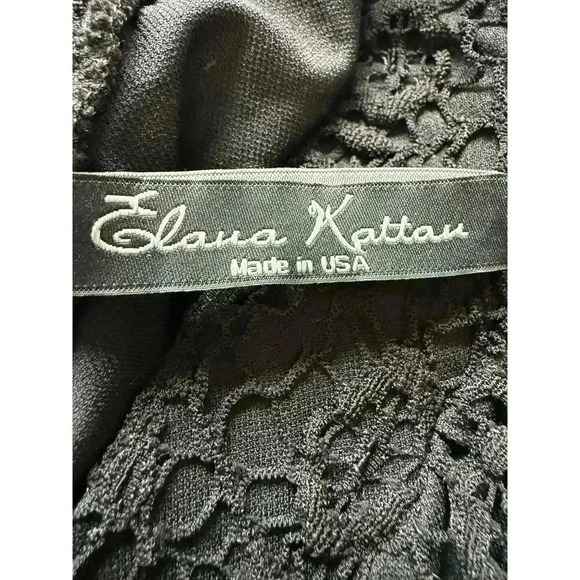 Elaua Kattau Women’s Black Lace Fully Lined Maxi Skirt Size M - Picture 7 of 8